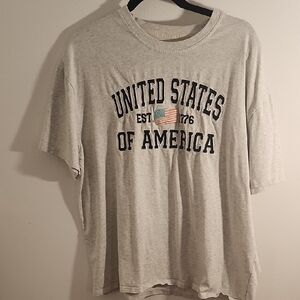 United States of America Graphic Tee - Light Gray